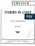 Blazhevich - Studies in Clefs - For Trombone