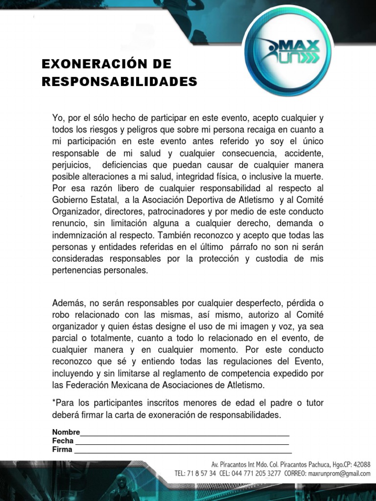 Carta de Exoneracion