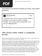“Não Mereço Mulher Rodada” e a Politização de Tudo _ Se Endireita