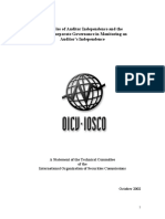 Principles of Auditor Independence and The Role of Corporate Governance in Monitoring An Auditor's Independence