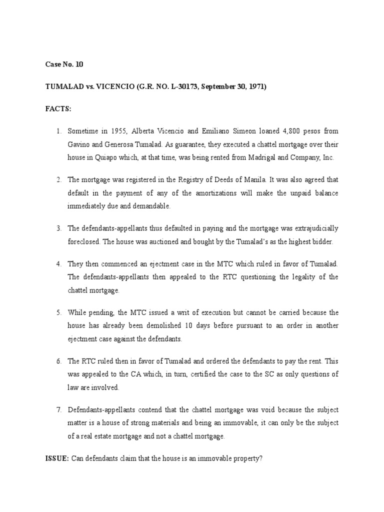 Various Cases in Property Law PDF Laches (Equity) Mortgage Law
