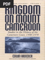 Ardener Kingdom On Mount Cameroon Studies in The History of ...