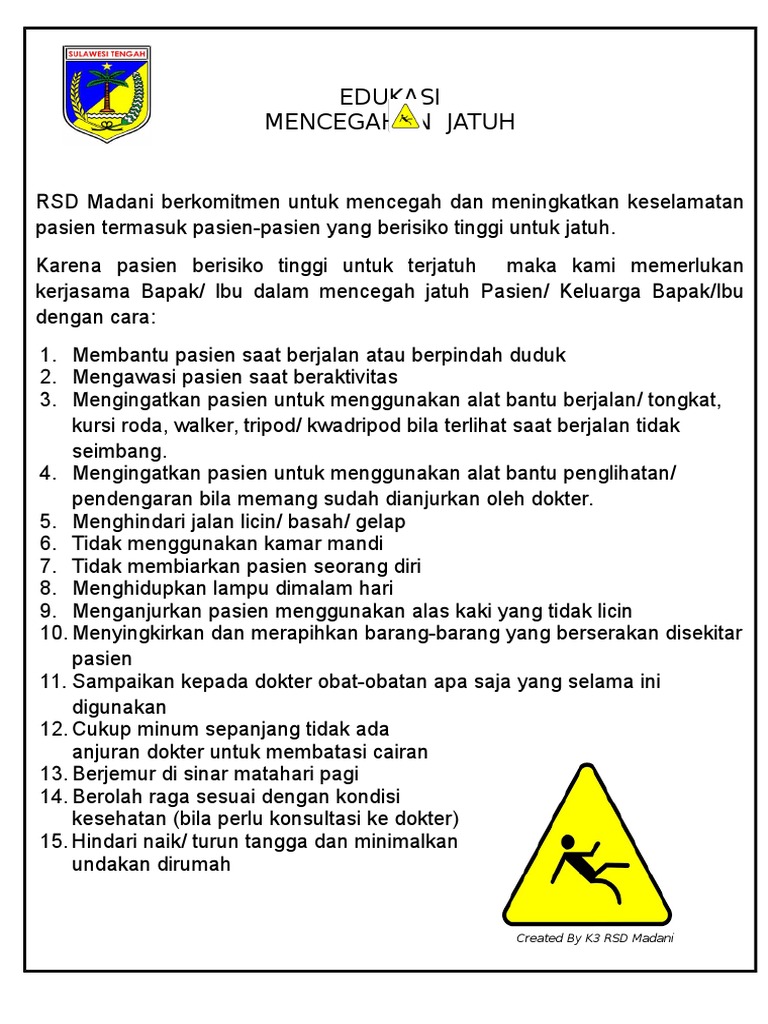 Edukasi Pasien Risiko Jatuh Pdf