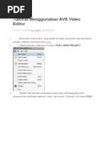 Download Tutorial Menggunakan AVS Video Editor by Anang Ranzu SN347792423 doc pdf