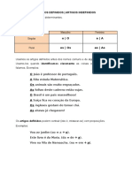 Artigos Definidos vs Indefinidos