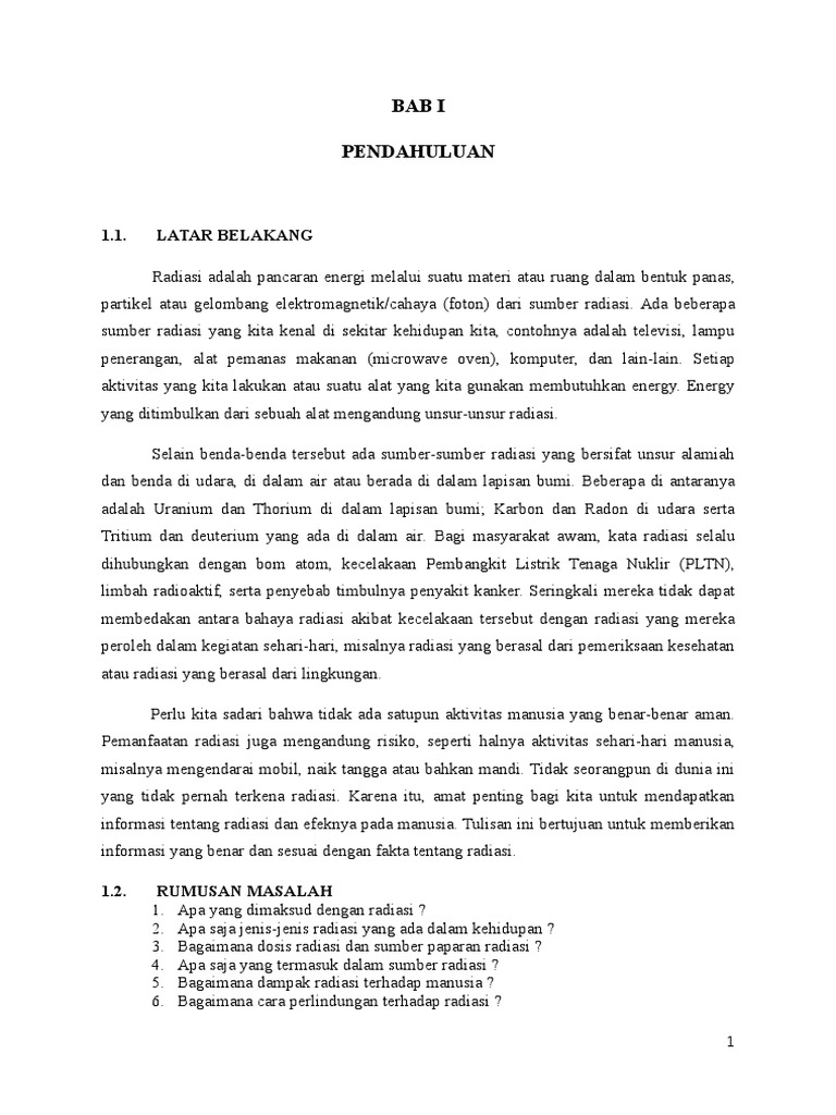 Makalah Radiasi
