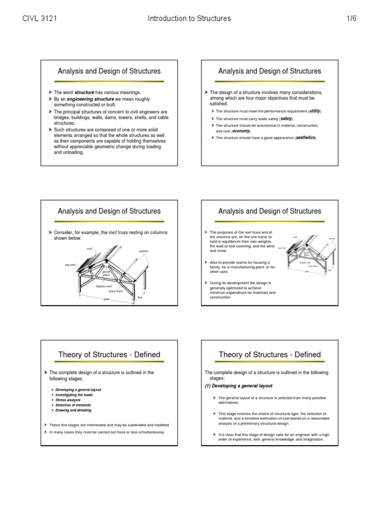 Overview of Structural Theory Principles | PDF | Structural Load ...