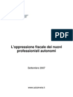 L'oppressione fiscale dei nuovi professionisti autonomi