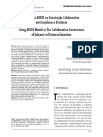 O Modelo ADDIE Na Construção Colaborativa de Disciplinas A Distância PDF