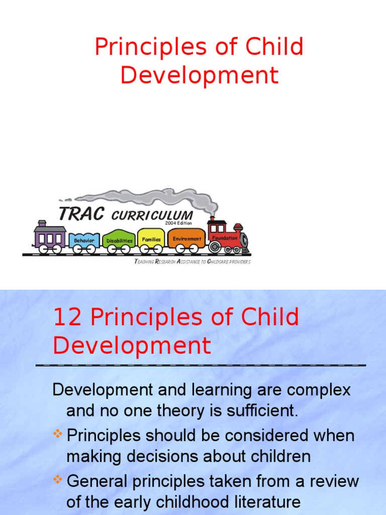Six Principles Of Child Development