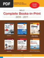Download Nolo Complete Books-in-Print 2010-2011 by Nolo SN34782157 doc pdf