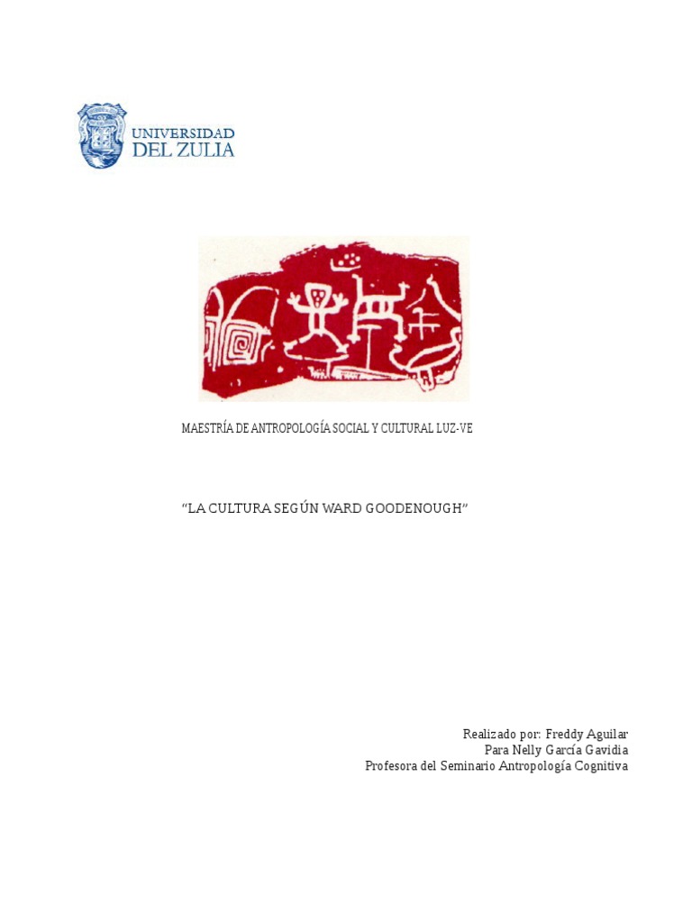 Cultura y Antropología Cognitiva: Goodenough | PDF | Antropología | Los ...