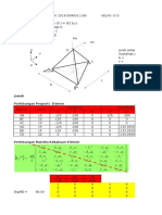 Analisa Matriks Rangka Ruang