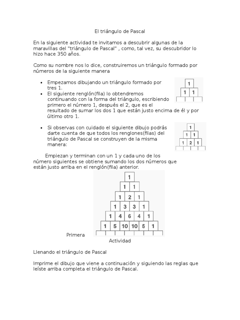 Jugando Con El Triángulo de Pascal | PDF
