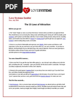 Download Love Systems Insider 15 Laws of Attraction by Love Systems SN34782841 doc pdf