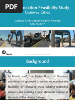 Metrolink station relocation study presentation