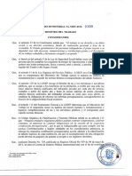 Acuerdo Ministerial No MDT 2016 0100