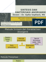 Sintesis Dan Karakterisasi Anorganik Suci