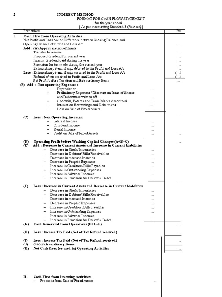 Cash Flow Statement Preparation Guide | PDF | Dividend | Cash Flow ...