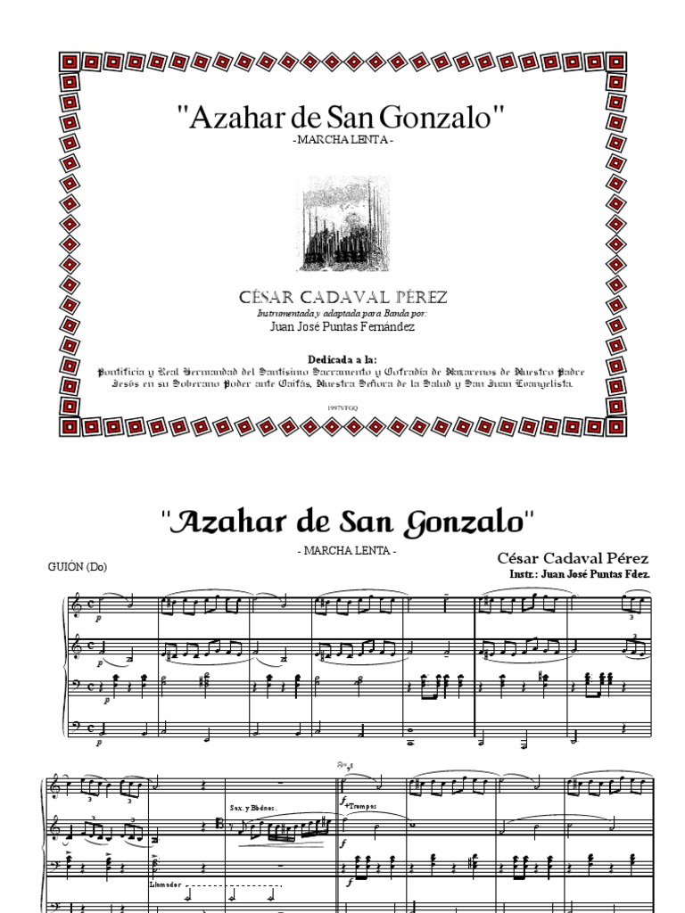 Azahar de San Gonzalo: Marcha Lenta | PDF