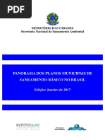Panorama Planos Municipais de Saneamento Basico