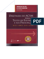 Diretrizes Do ACSM para Os Testes de Esforço e Sua Prescrição - 7 Ed PDF