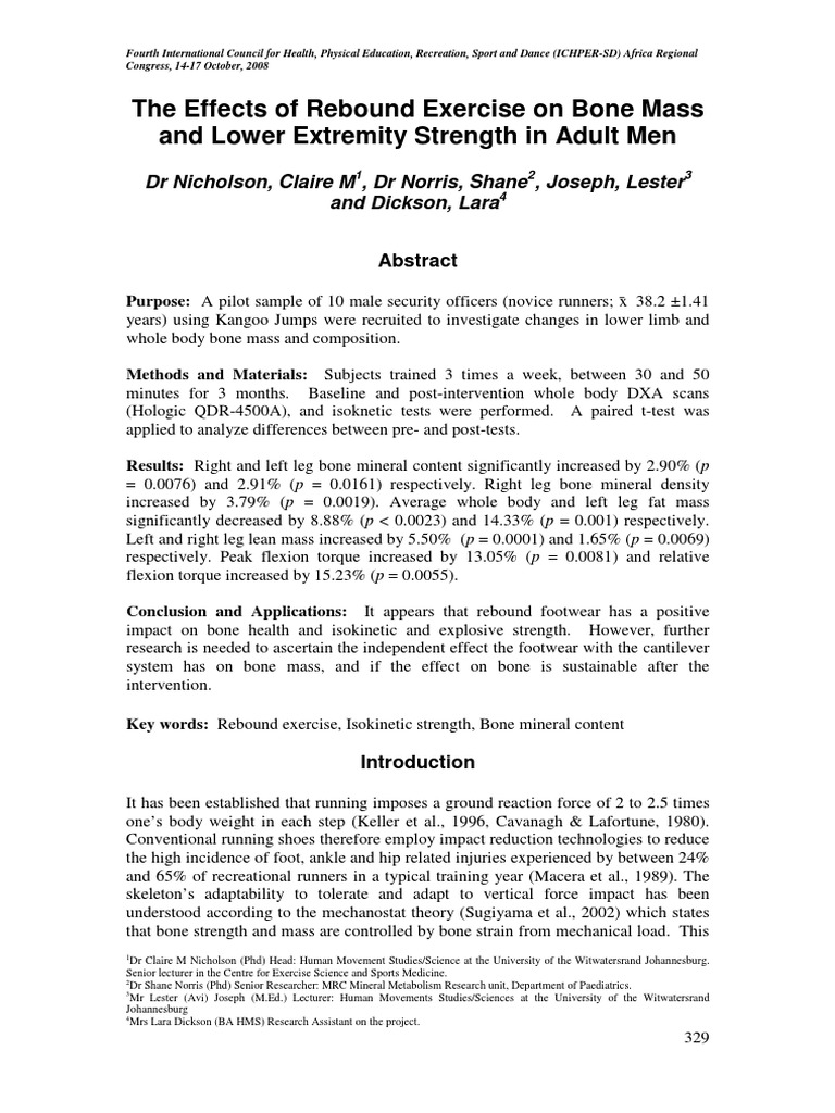 Artigo 2 - The Effects of Rebound Exercise On Bone Mass and Lower ...