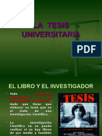 La Tesis Universitaria