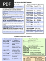 R3 Security Quick Reference