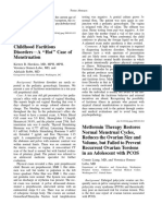 Metformin Therapy Restores Normal Menstrual Cycles Reduces the Ovarian Size and Volume but Failed to Prevent Recurrent Ovarian Torsions in an Adolesce