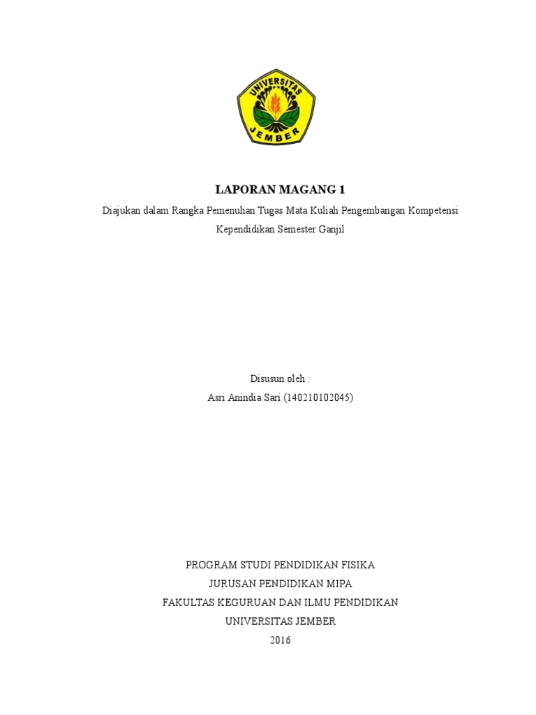 Laporan Magang 1 | PDF