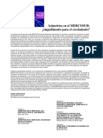 Asimetrias en El Mercosur PDF