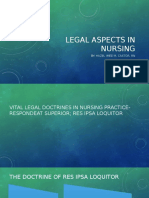 Legal Aspects in Nursing