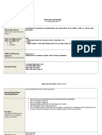 Social Studies Activity Plan