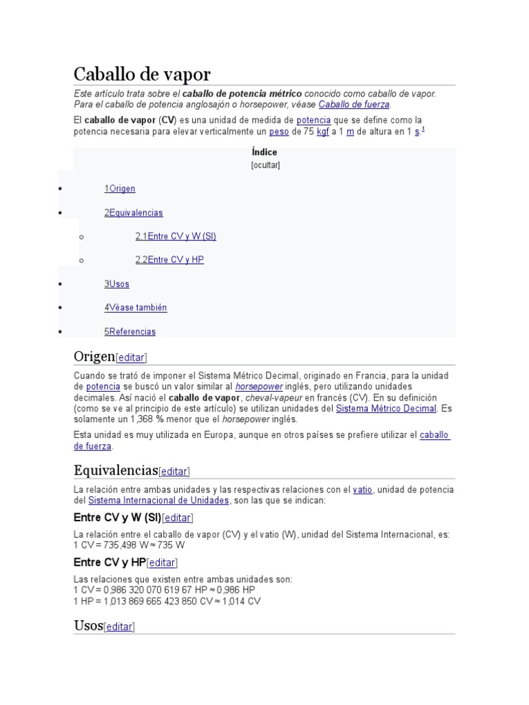 Caballo De Vapor:  A Comprehensive Overview - 5qpmltr