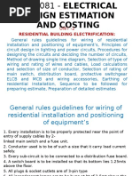 Electrical Design Estimation and Costing Unit 2