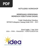 Download Rekam Proses Workshop Memerangi Kemiskinan Memenuhi Kebutuhan Dasar by ideajogja SN34788994 doc pdf
