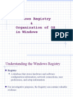 Windows Registry & Organization of OS in Windows