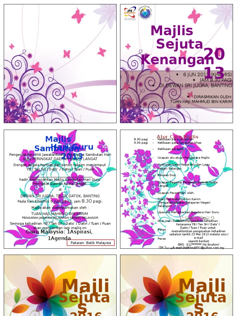 Kad Jemputan Hari Guru 13 Pdf