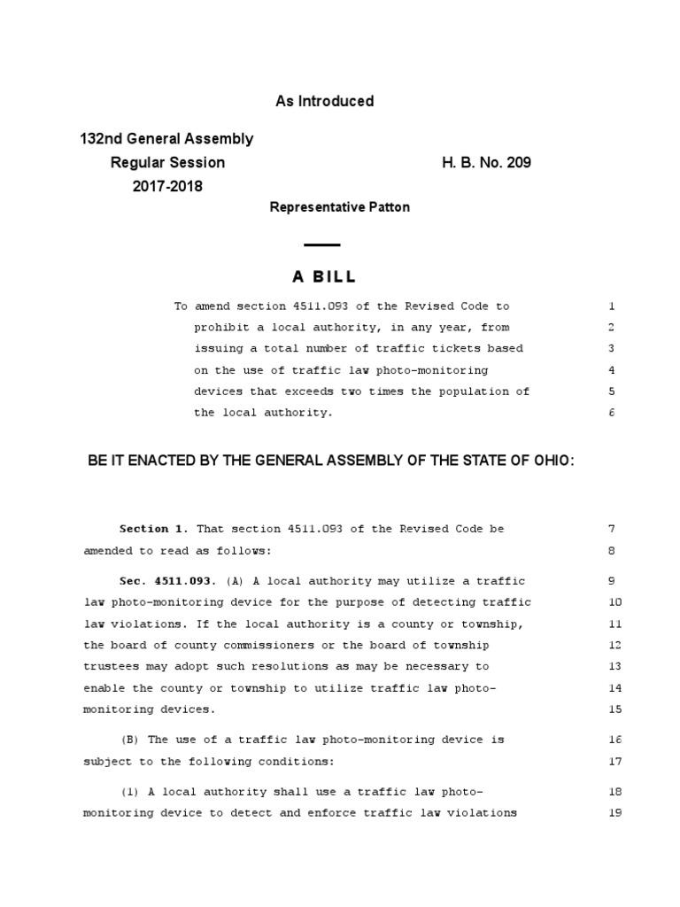 House Bill 209 | PDF