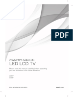 Led LCD TV: Owner'S Manual