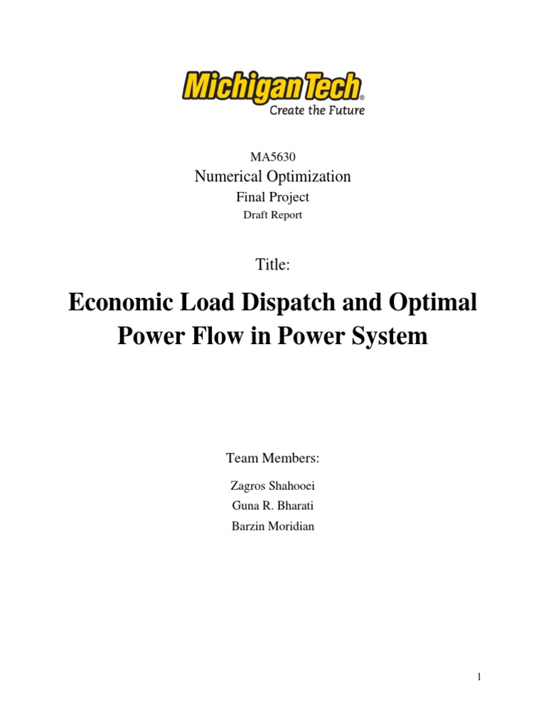 Optimal Power Flow | PDF | Physics | Electromagnetism