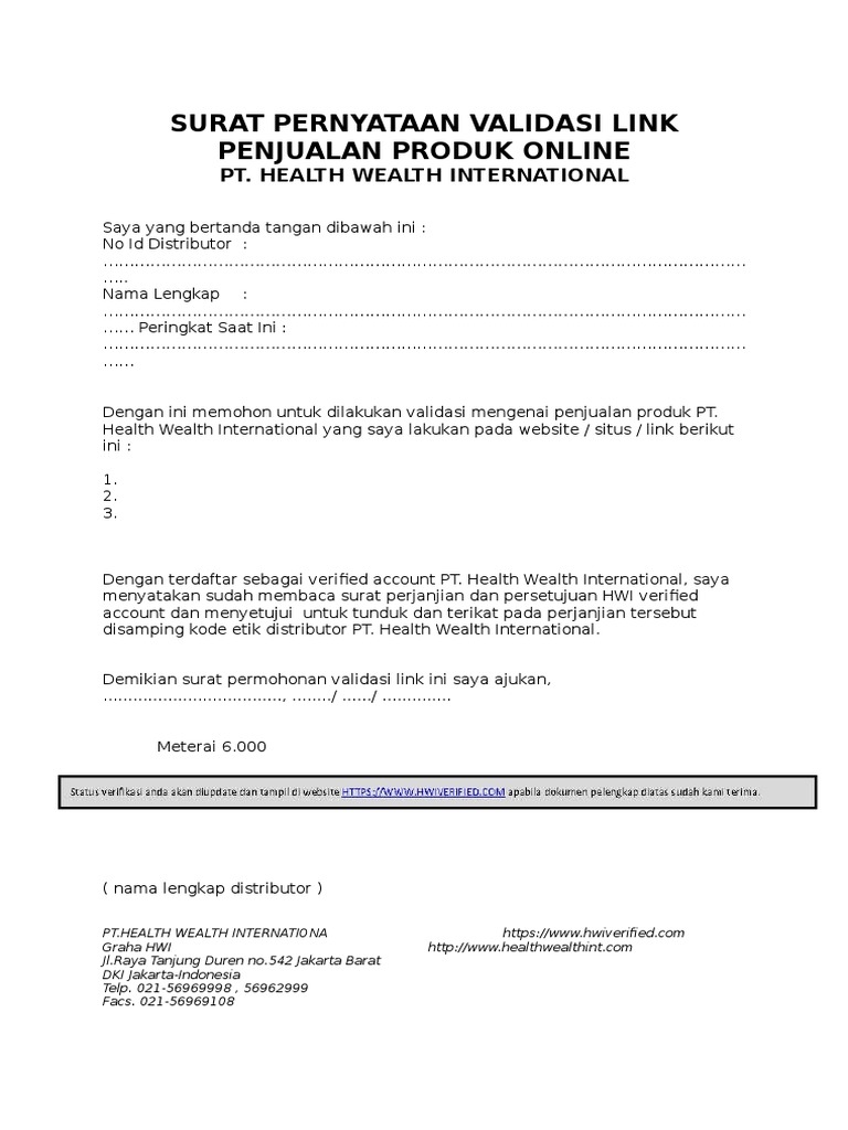 Surat Permohonan Validasi Instrumen Penelitian