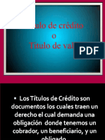 Titulos de Credito - Exposicion