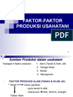 Faktor-Faktor Produksi Usahatani