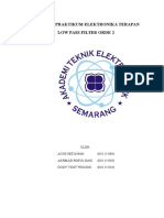 Laporan Praktikum Elektronika Terapan LPF Orde 2