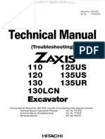 Manual Technical Hitachi Zaxis zx110 120 130lcn Hydraulic Excavators Safety Operation Troubleshooting Systems PDF