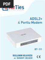 AirTies RT-111 ADSL2+ 4 Portlu Modem - Kullanım Kılavuzu (Turkish)