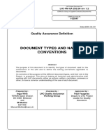 Document Types and Naming Conventions: Large Hadron Collider