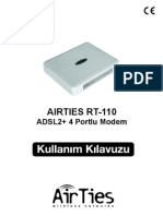 AirTies RT-110 ADSL2+ 4 Portlu Modem - Kullanım Kılavuzu (Turkish)